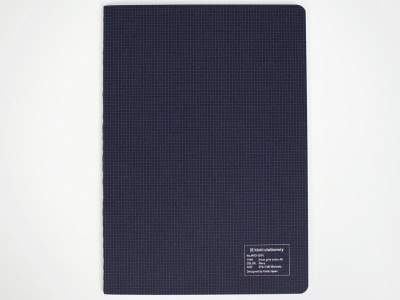 2Mm Grid Notes A5 - Navy - White Paper