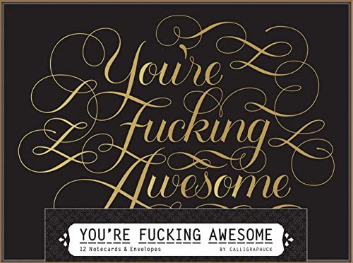 Chronicle Books You're Fucking Awesome Notecards