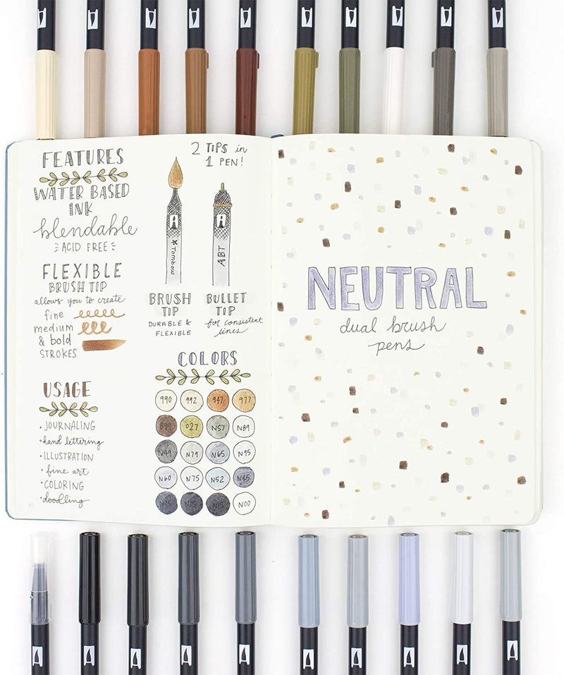 Tombow - Dual Brush Pen: Art Makers Neutral Palette