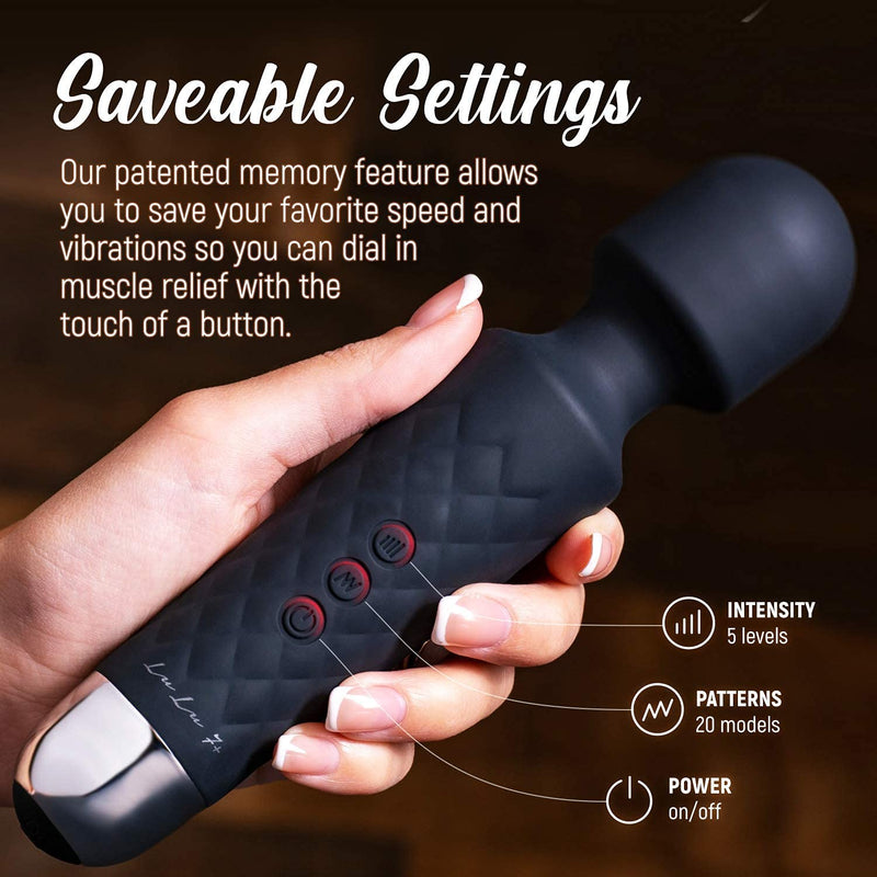 Black Lulu 7+ Handheld Electric Personal Massager