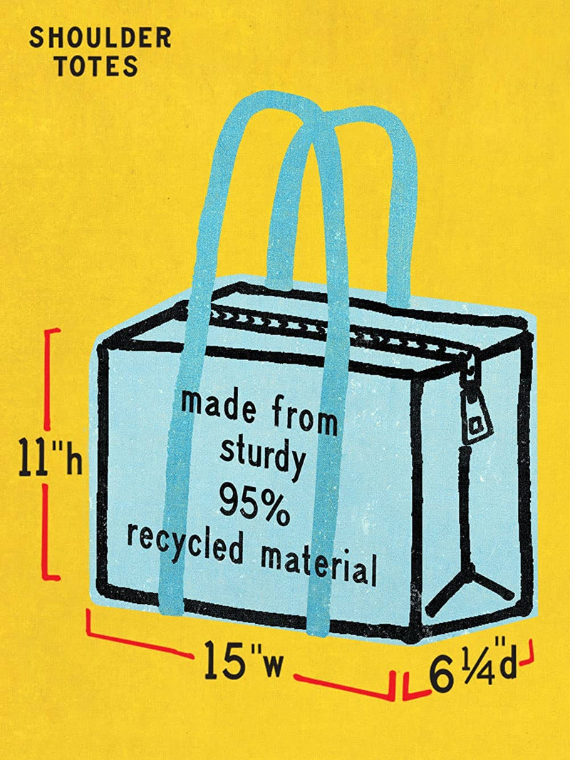 Blue Q Shoulder Totes: The Carry Everywhere Bag With a Hefty Zipper