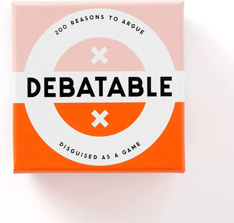 Brass Monkey Debatable Game Set;200 Two-Sided Game Cards for Things to Argue About