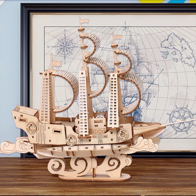 3D Wooden Puzzles DIY Educational Desk Toys