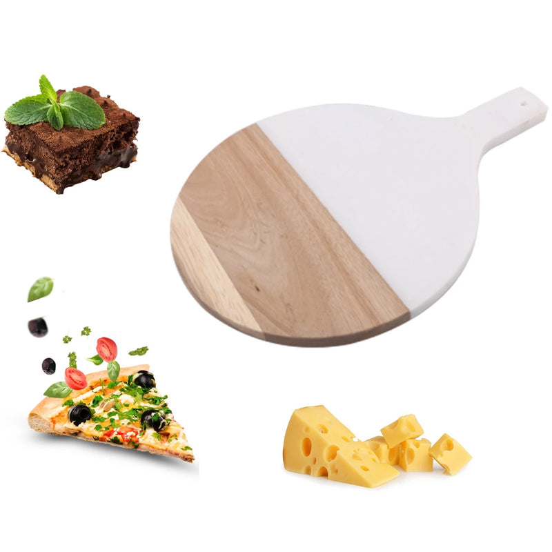 SINT Natural Wooden And Marble Chopping Board