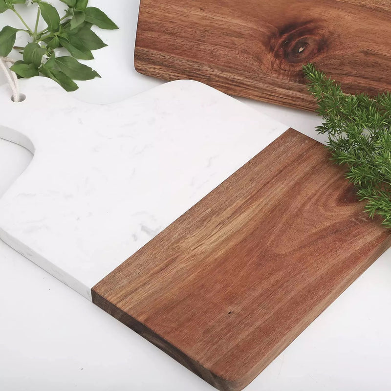 SINT Natural Wooden And Marble Chopping Board