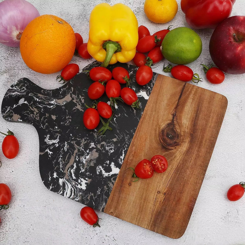 SINT Natural Wooden And Marble Chopping Board