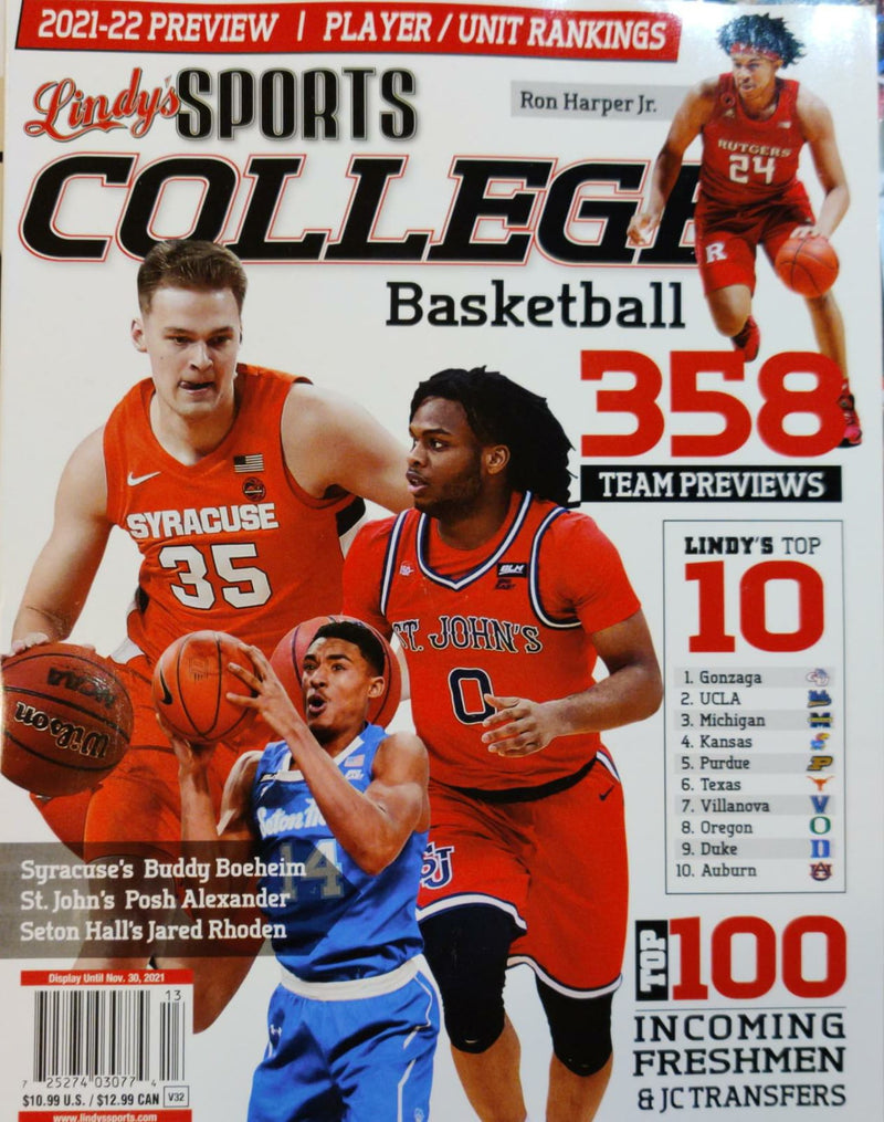 Lindy's sports college basketball Magazine