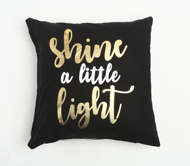 Typographic Two-sided Cushion Cover