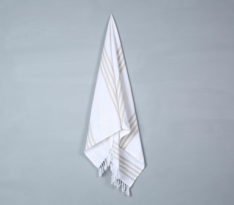 Handwoven Striped Cotton Bath Towel 1