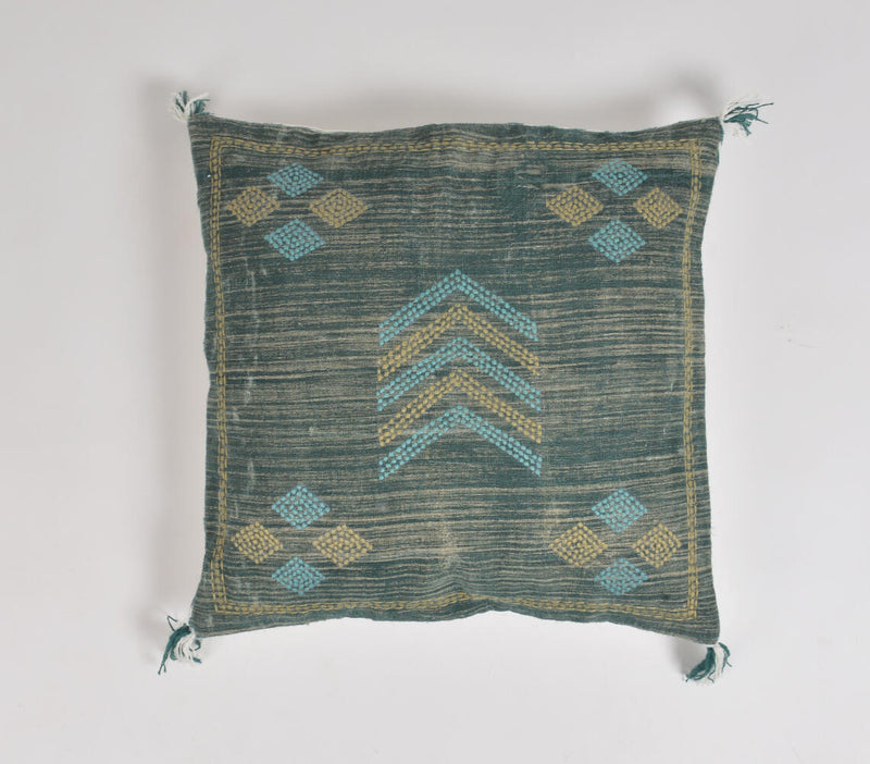 Sage Embroidered Cushion cover