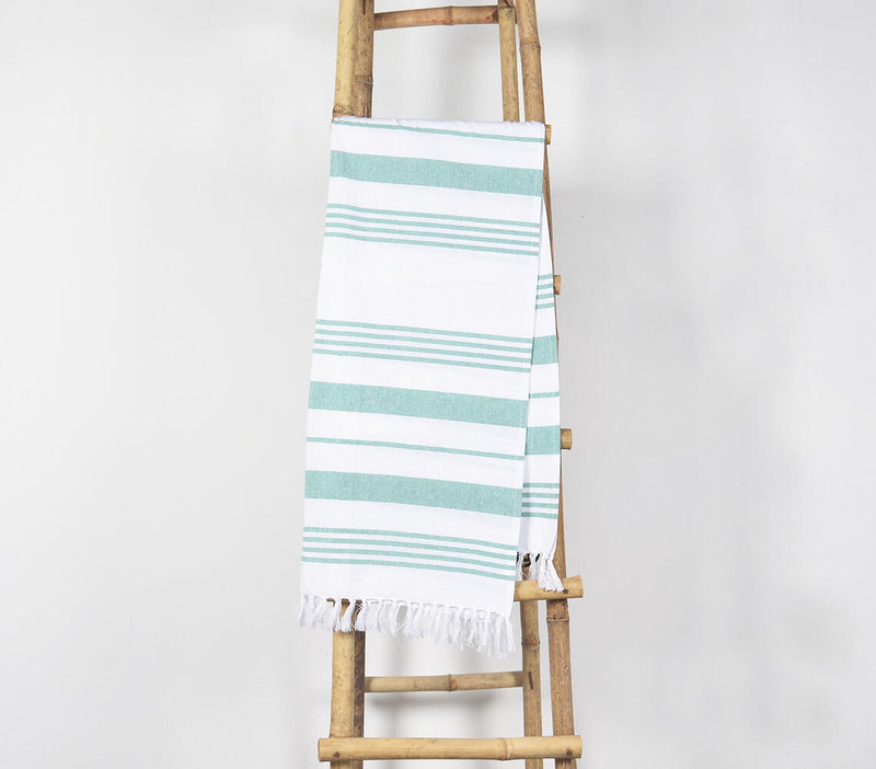 Yarn-dyed Mint Hammam Towel