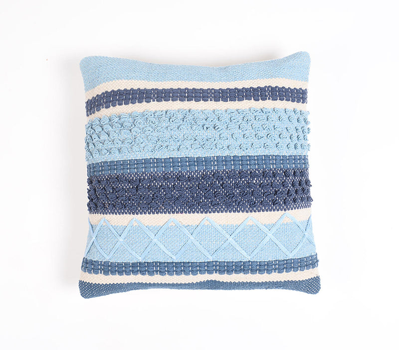 Woven & Embroidered Cotton Blend Cushion cover