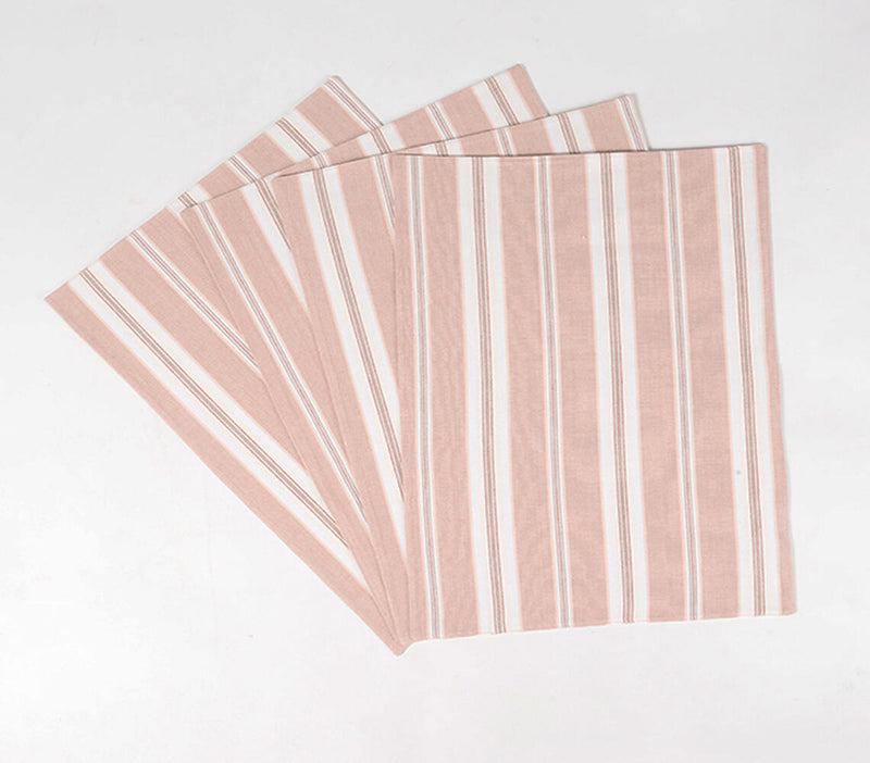 Handloom Striped Cotton Placemats (set of 4)