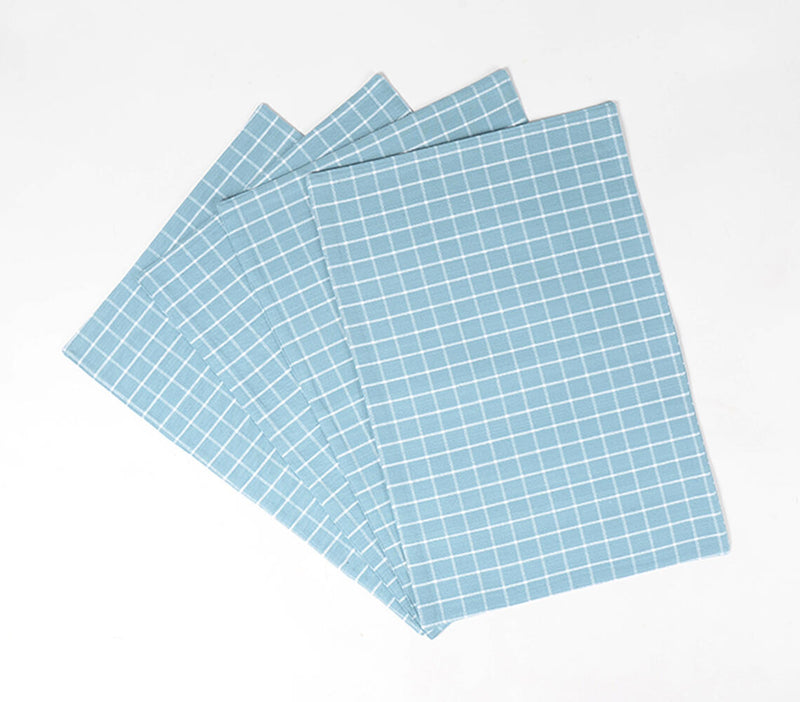 Checkered Sky Cotton Placemats (set of 4)