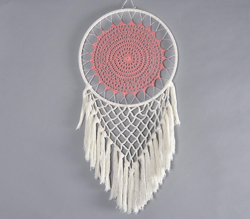 Crochet Mandala Tasseled Dreamcatcher