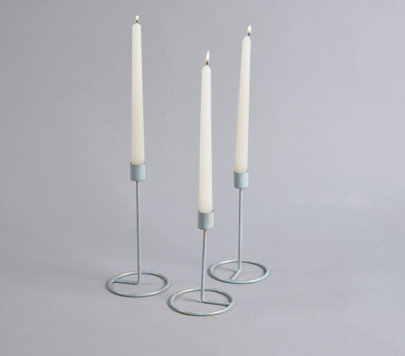 Handmade Iron Candle holders (set of 3)