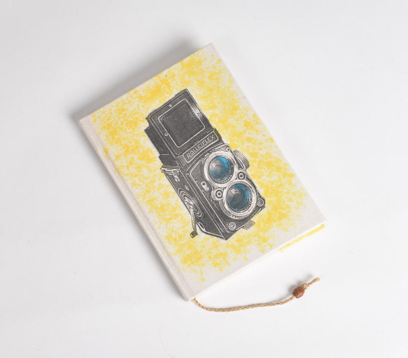 Hand Painted Vintage Camera Diary
