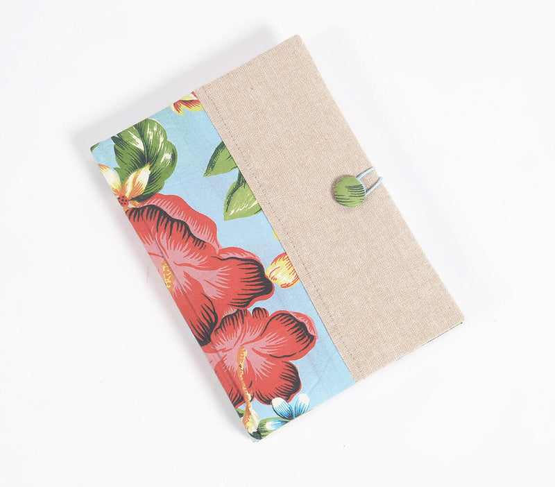 Hand Bound Tropical Fabric Diary