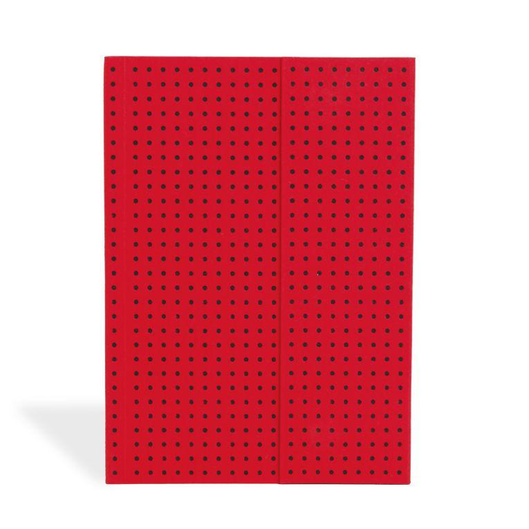 A5 Red on Black Circulo Notebook-Lined