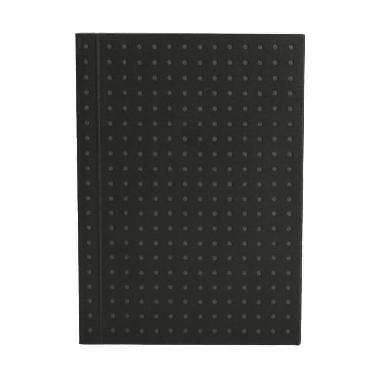 A7 Black on Grey Circulo Notebook - Unlined