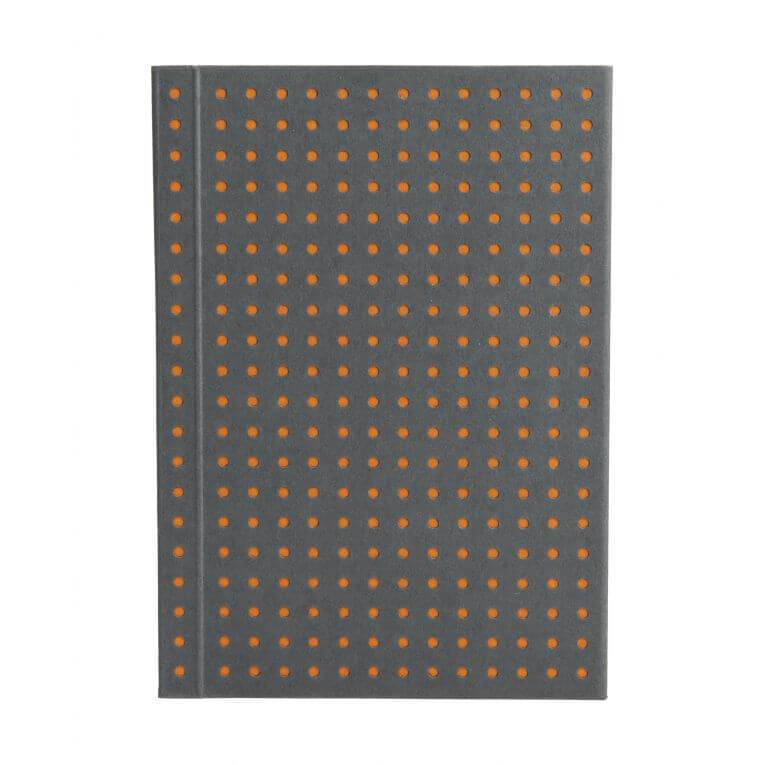 A7 Grey on Orange Circulo Notebook - Lined