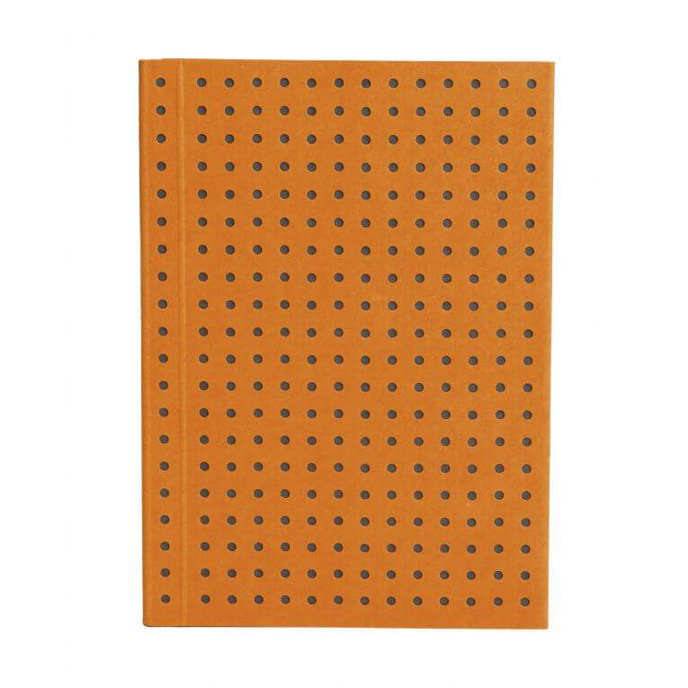 A7 Orange on Grey Circulo Notebook - Unlined