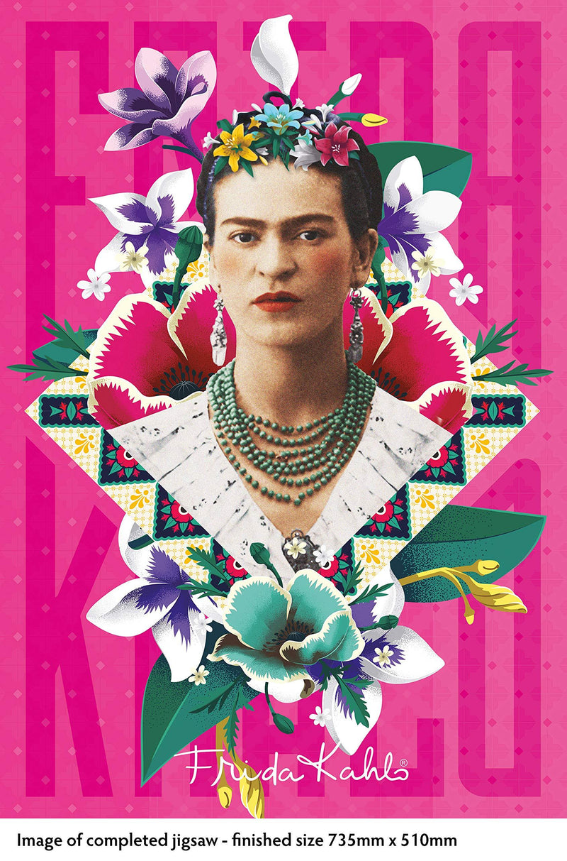 Adult Jigsaw Puzzle Frida Kahlo Pink