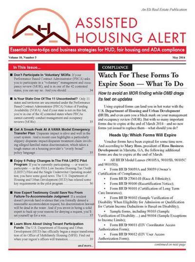 assisted housing alert magazine