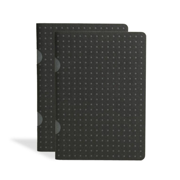 B7 Black on Grey Cahier Circulo Notebook-Unlined