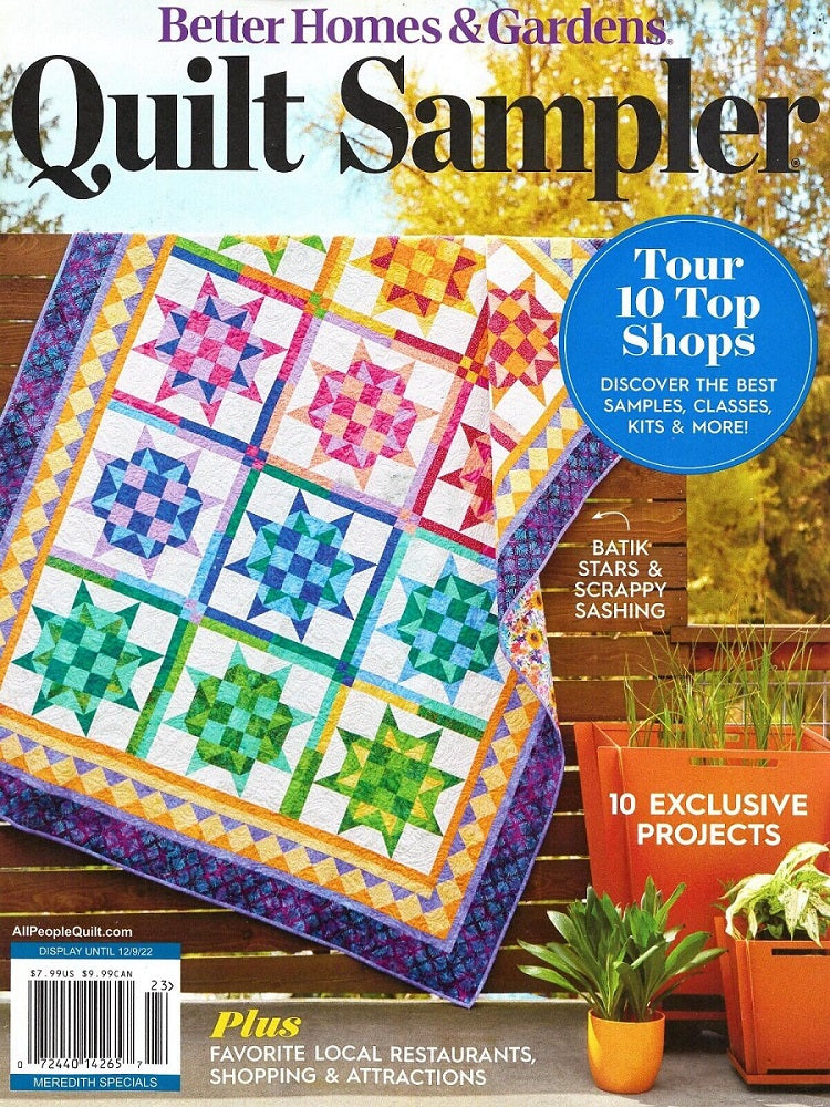 better homes and gardens quilt sampler magazine issue 23