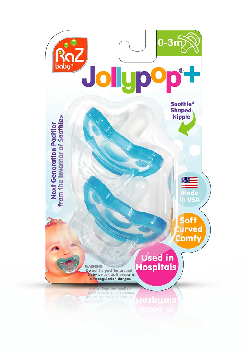 JollyPop Pacifier Newborn / 0-3m / 2 PK Blue