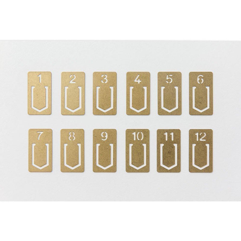 Brass Number Clip