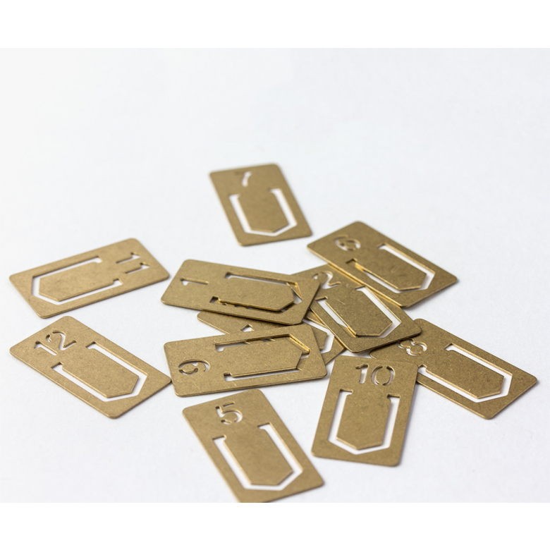 Brass Number Clip