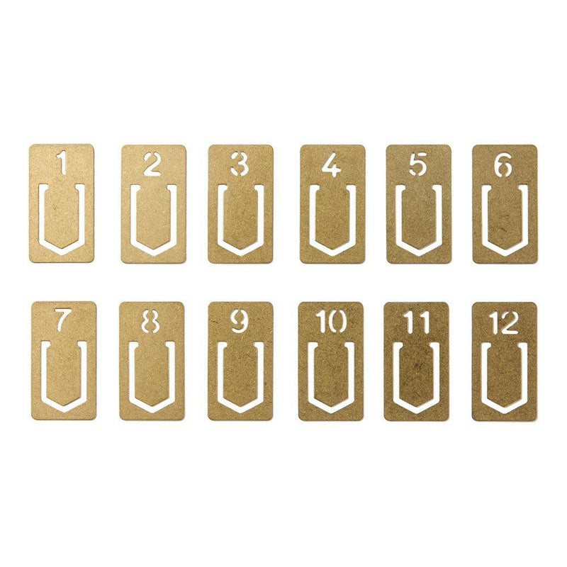 Brass Number Clip