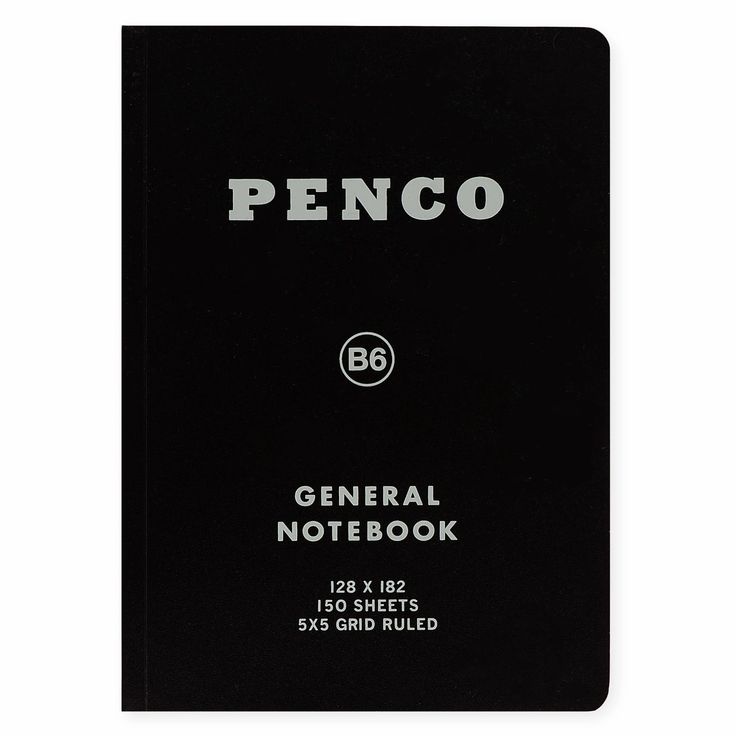 Penco Notebook B6 Black General Notebook