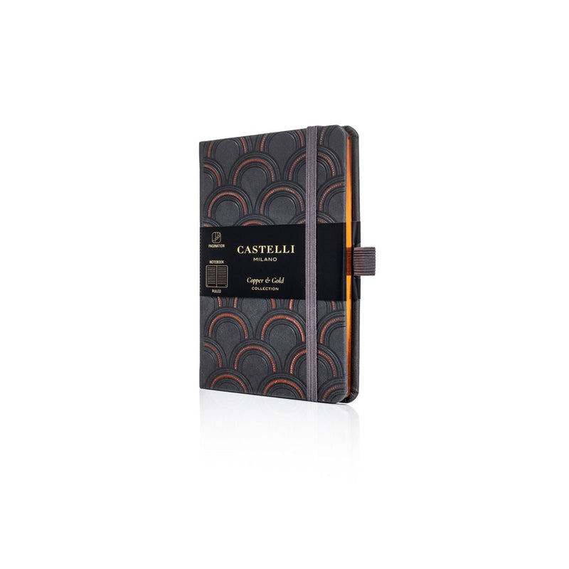 Art Deco Pocket Ivory Notebook - Copper