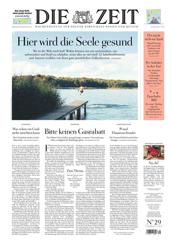 die zelt Die Zeit (Germany) Magazine, Subscription: USA One Year.hero