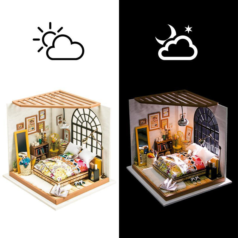 DIY 3D Wooden Puzzle Miniature House: Alice's Dreamy Bedroom