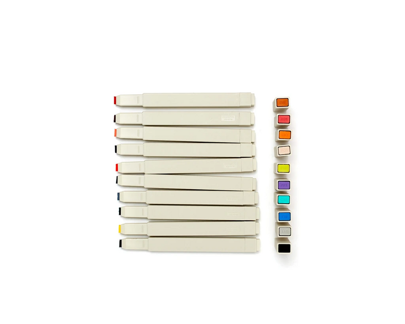 Drawing+ Graphic Marker Pasta 10 Colors Set