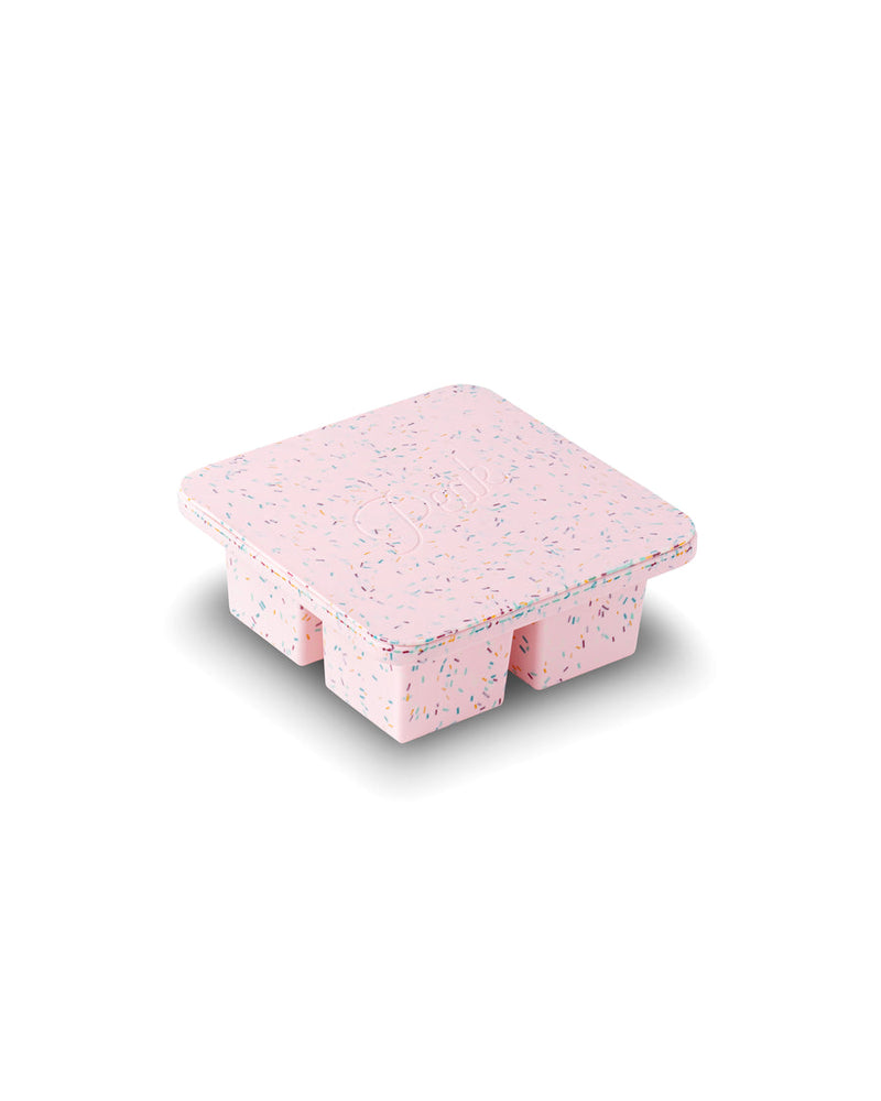 Extra Large Ice Cube Tray Speckled Pink