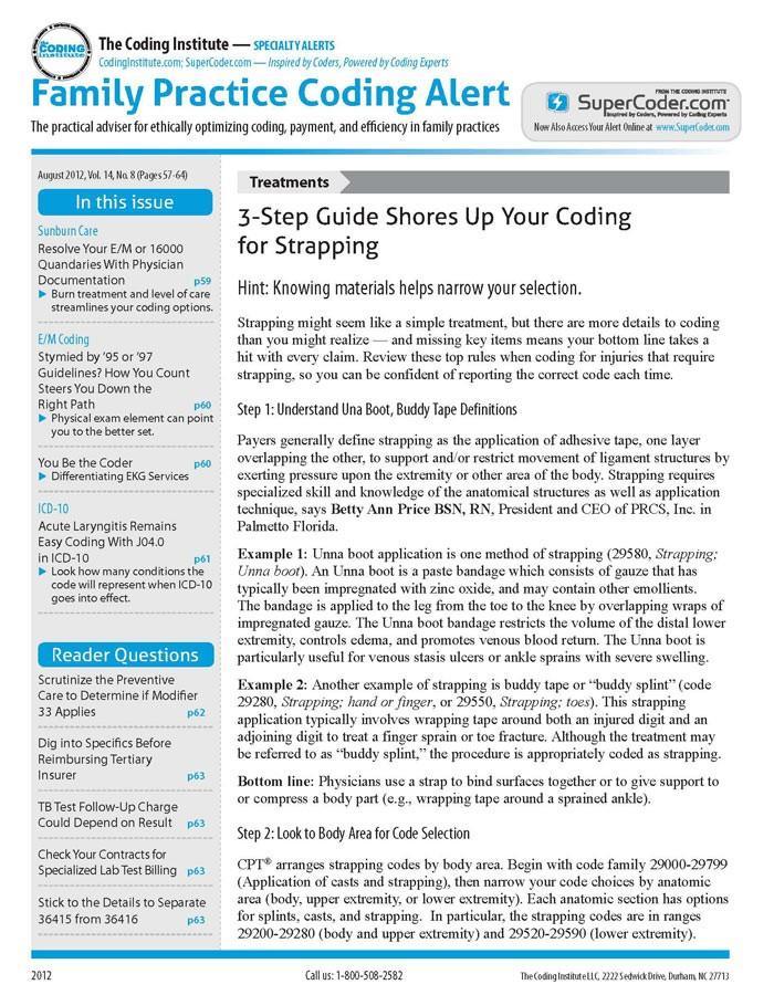 Buy Family Practise Coding Alert Magazine Subscription|Family coding ...