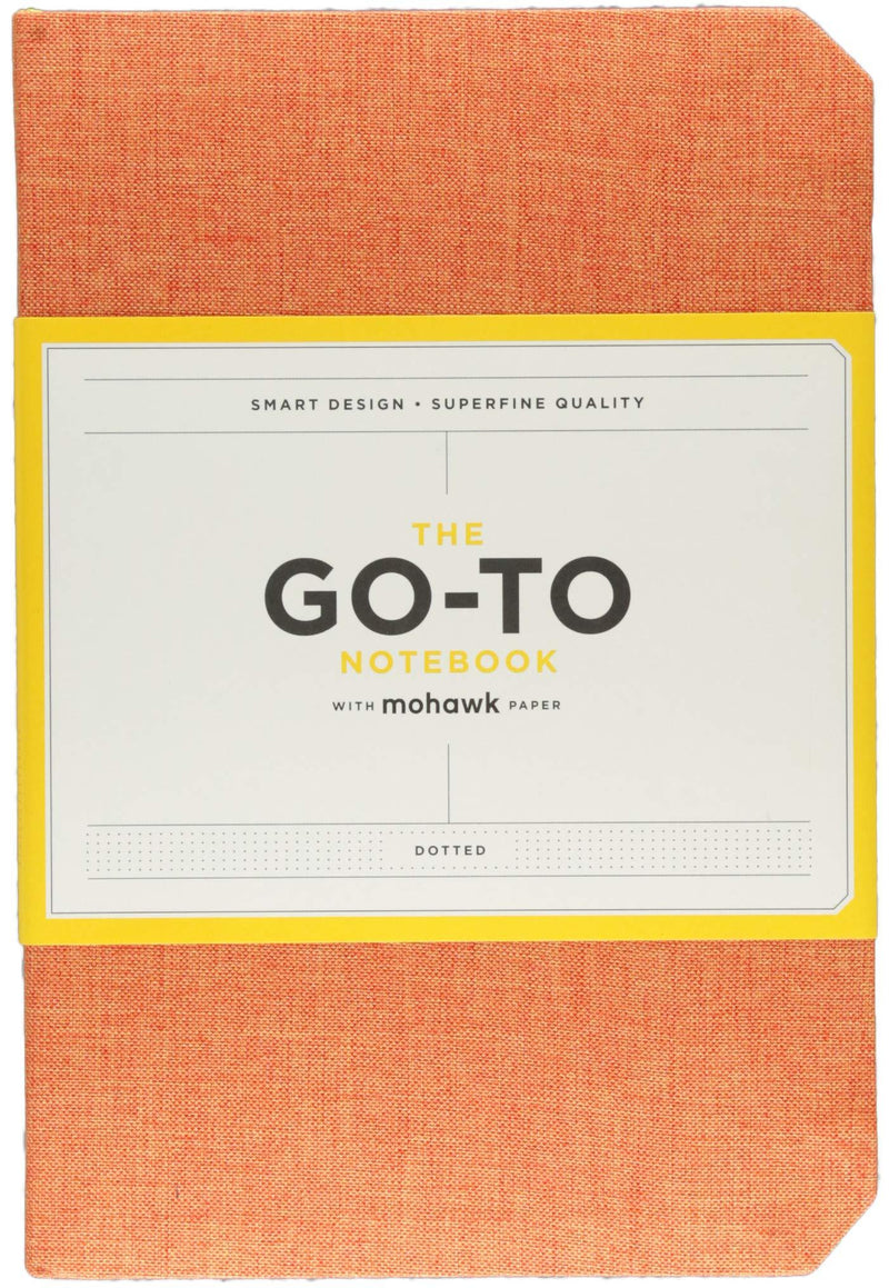 Go-To Notebook with Mohawk Paper, Persimmon Orange Dotted