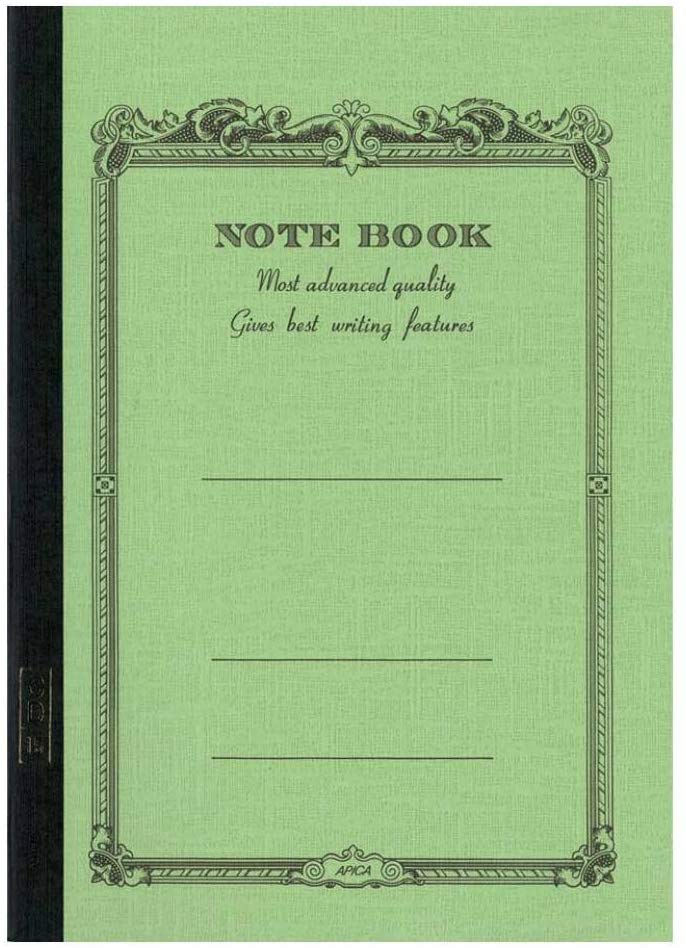 B5 Green Notebook