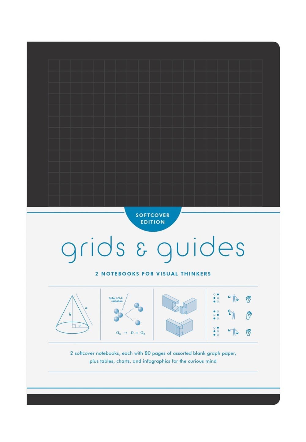 Buy Grids & Guides Softcover (Black) Two Notebooks for Visual Thinkers