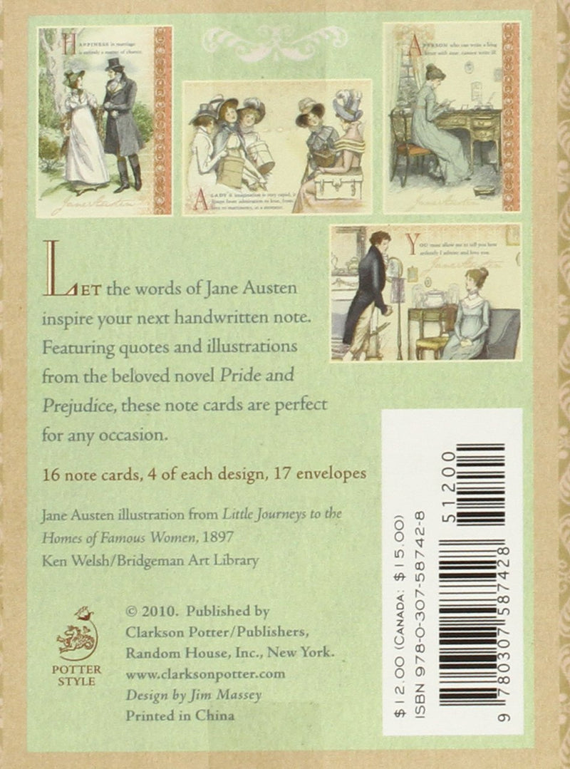 Jane Austen Notecards: Pride and Prejudice