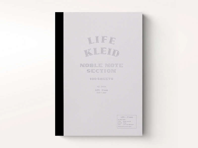 Kleid X Life Noble Note A5 - White - White Paper