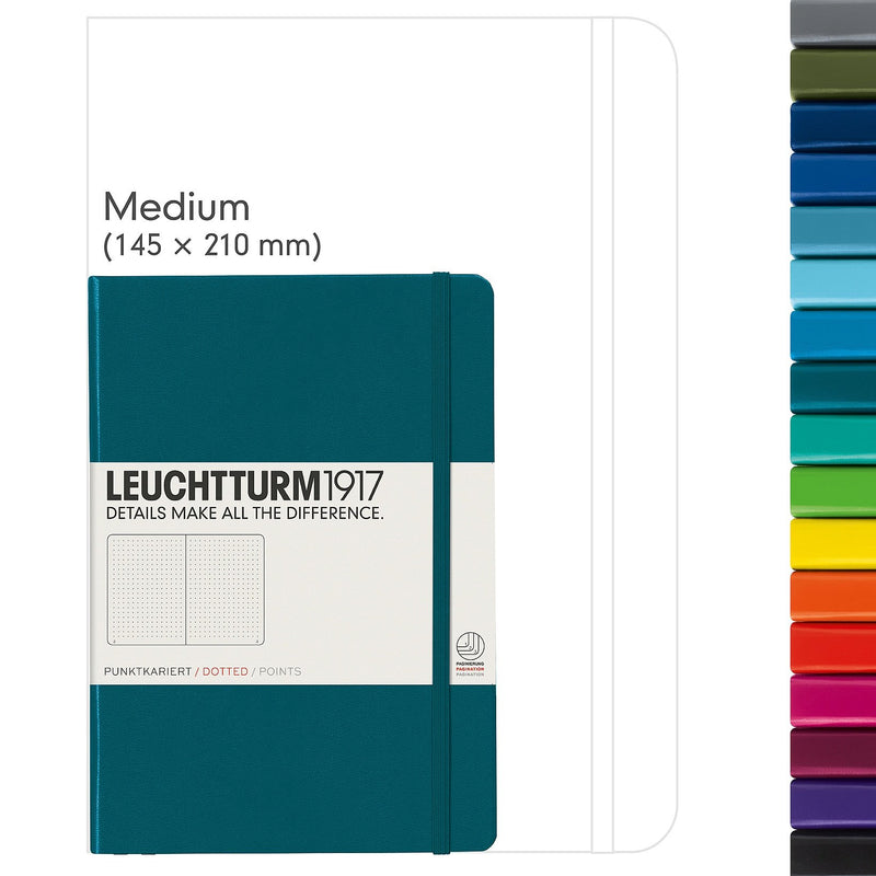 Notebook Medium (A5) , Hardcover, Pacific Green