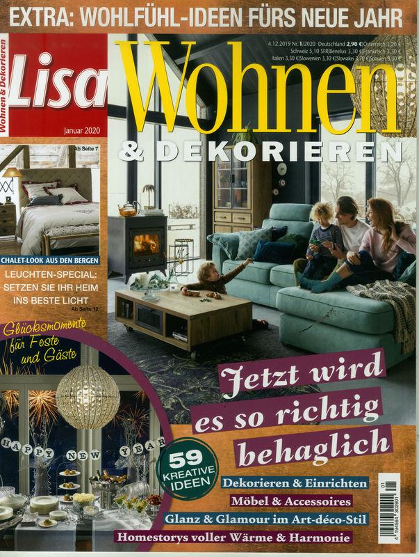 lisa wohnen dekorieren germany magazine january 2020