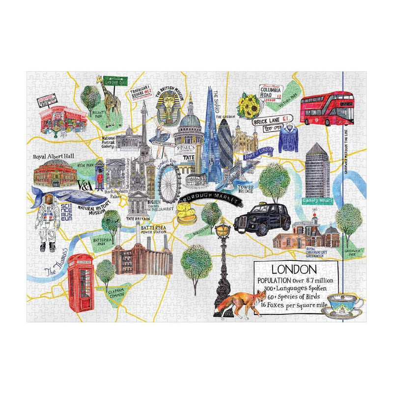 London Map 1000 Piece Jigsaw Puzzle