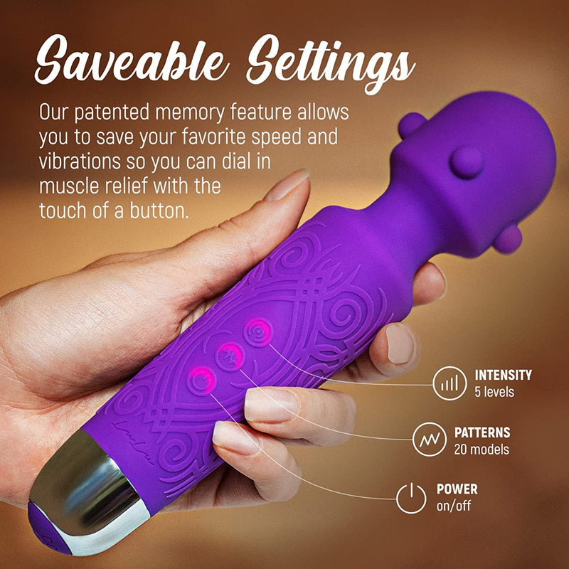 Lulu 7 Handheld Electric Personal Massager: Purple